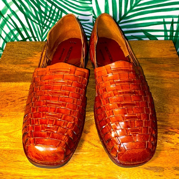 Nordstrom Other - Nordstrom Huaraches Brown Leather Handwoven Men’s Sandals 11.5
